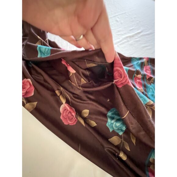 Vintage House MooMoo Roses Floral With Pockets House Lounger Dress SIZE 2X - Picture 4 of 9